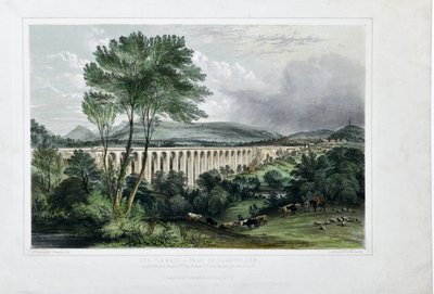 Dee Viaduct - Vale of Llangollen by George Pickering