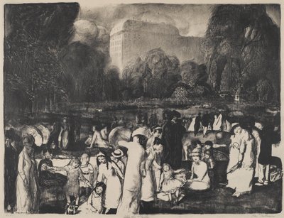 In the Park, Light, 1916 by George Wesley Bellows