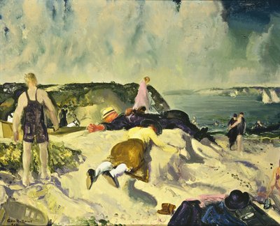 The Beach, Newport, c.1919 by George Wesley Bellows