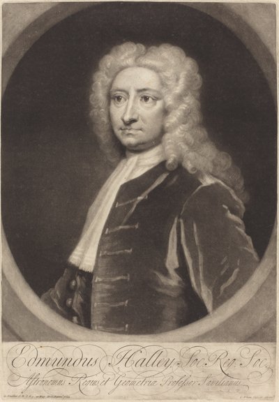 Edmund Halley by George White after Sir Godfrey Kneller