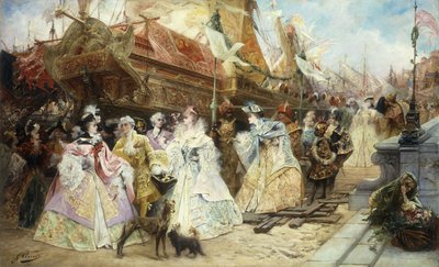 The Royal Entourage by Georges Clairin