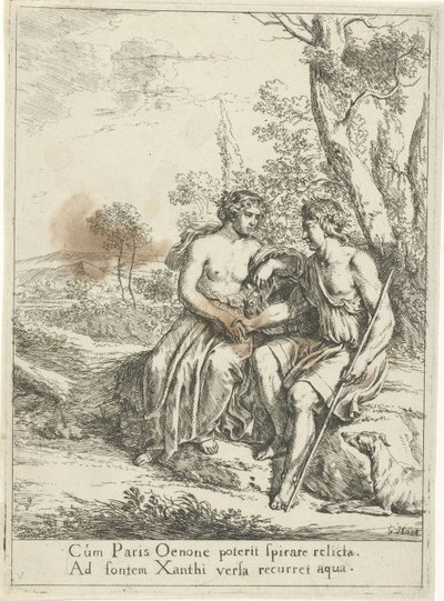 Paris and Oenone by Gerard Hoet (I)