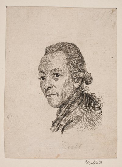 Portrait of the Painter A. Graff by Gerhard Ludvig Lahde