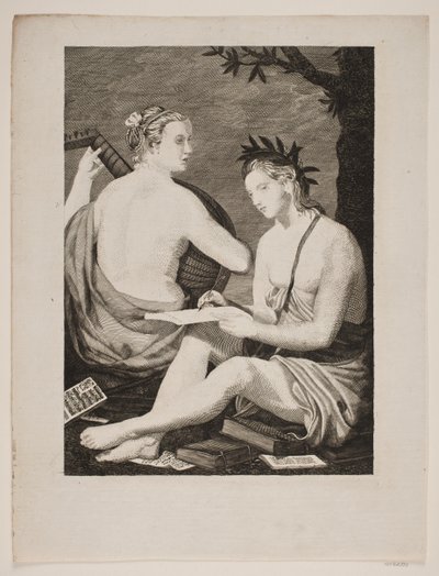 Terpsichore and Calliope by Gerhard Ludvig Lahde