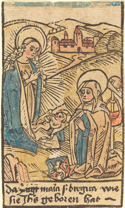 Madonna and Saint Bridget by German 15th Century