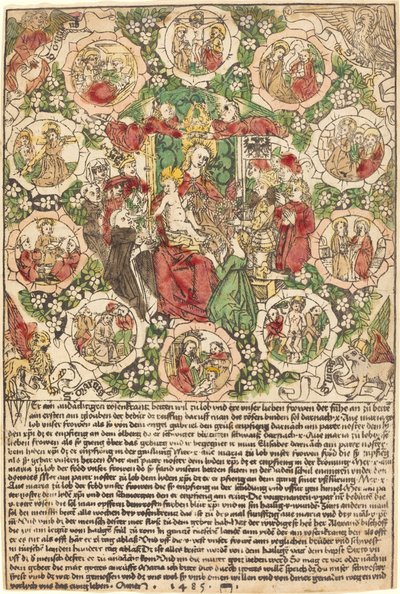 Madonna with the Rosary by German 15th Century