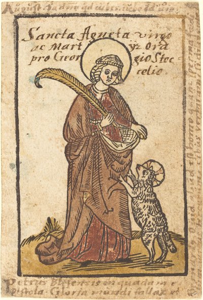 Saint Agnes by German 15th Century