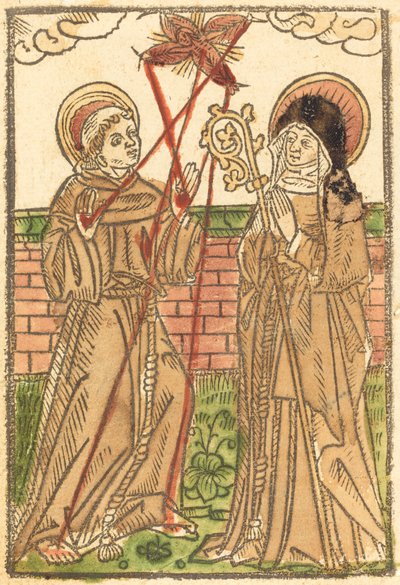 Saint Francis and Saint Clara by German 15th Century