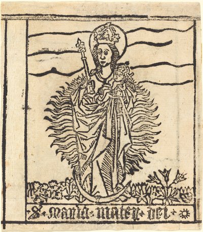 The Virgin and Child by German 15th Century