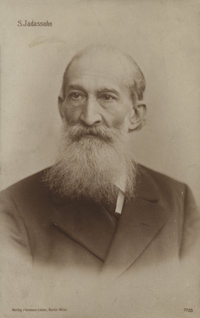 Salomon Jadassohn by German Photographer