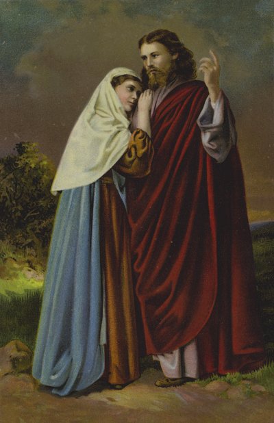 Christ and Mary by German School