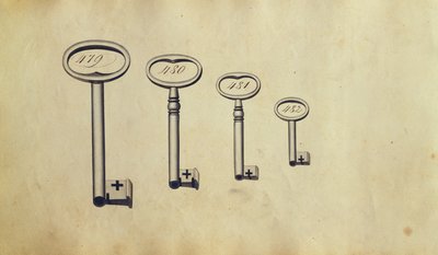 Keys, early 19th century by German School