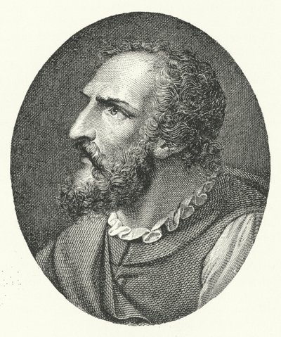 Ludovico Ariosto, Italian Poet (engraving) by German School