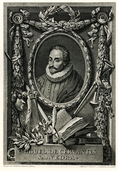 Miguel de Cervantes Saavedra by German School