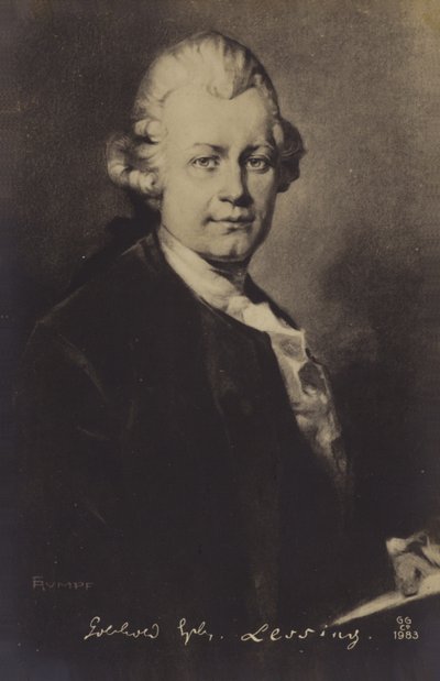 Portrait of Gotthold Ephraim Lessing by German School