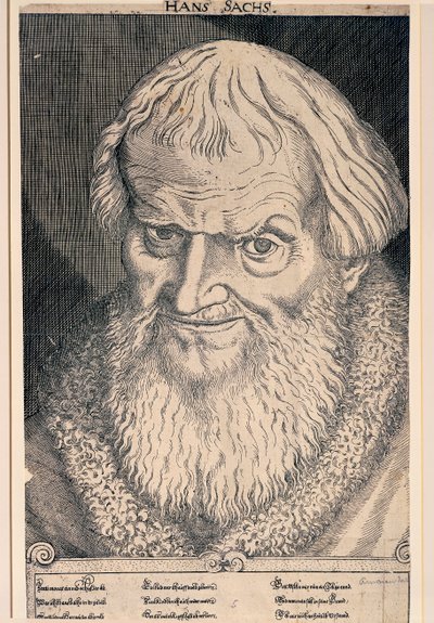 Portrait of Hans Sachs by German School