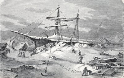 The Hansa in Distress, London 1874 by German School