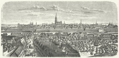 Vienna in the mid 17th Century (engraving) by German School