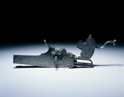 Wheel-lock from a hunting rifle by German School