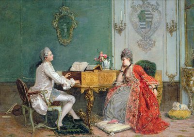 A Private Recital by Gerolamo Induno