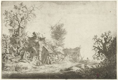 Landscape with Dilapidated Farms by Gerrit Adriaensz. de Heer