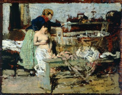 After the Bath by Giacomo Favretto