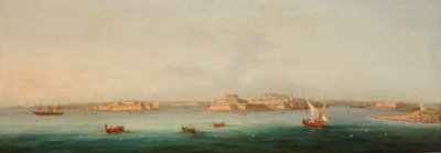 Grand Harbour, Malta, 1869 by Giancinto Gianni