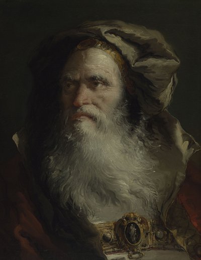 Head of a Philosopher by Giandomenico Tiepolo