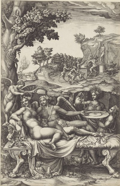 Cupid and Psyche by Giorgio Ghisi
