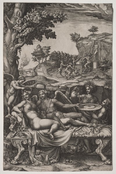 Cupid and Psyche by Giorgio Ghisi