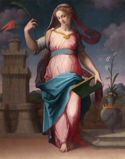 Saint Barbara by Giorgio Vasari