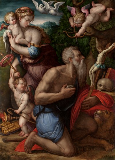 The Temptation of Saint Jerome by Giorgio Vasari