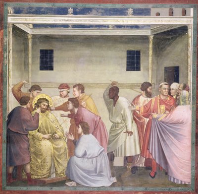 The Mocking of Christ, c.1305 by Giotto di Bondone