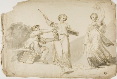 Thalia, Clio, and Melpomene by Giovanni Battista Cipriani