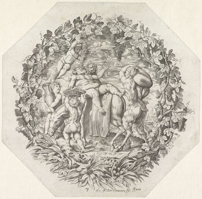 Bacchanal with Drunken Silenus by Giovanni Battista Costantini