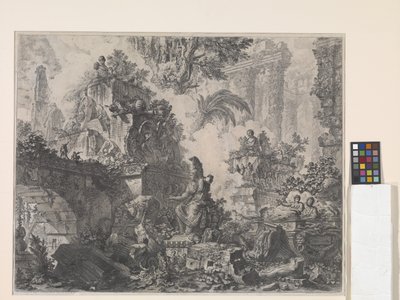 Frontispiece with Statue of Minerva by Giovanni Battista Piranesi