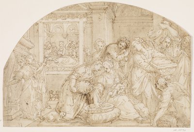 The Birth of Mary by Giovanni Battista Rovere