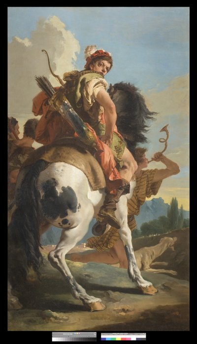 Hunter on Horseback by Giovanni Battista Tiepolo