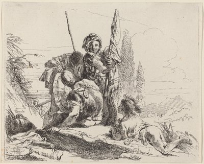 Three Soldiers and a Youth by Giovanni Battista Tiepolo