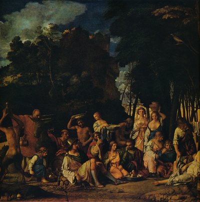 The Feast of the Gods by Giovanni Bellini