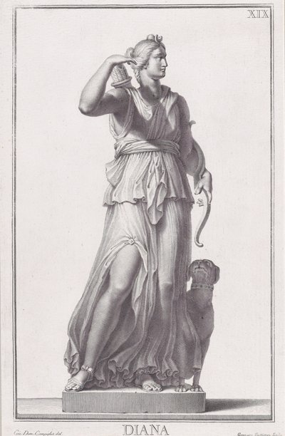 Statue of Diana by Giovanni Domenico Campiglia