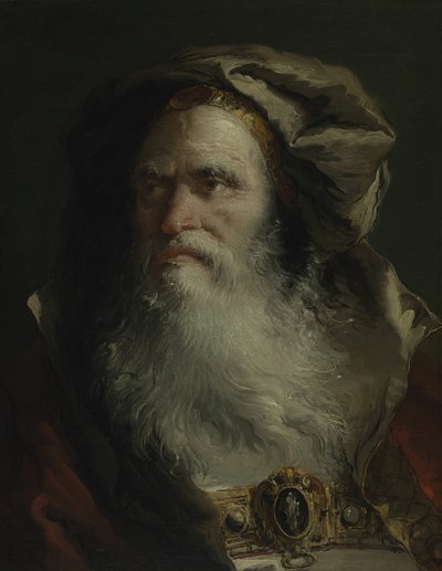 Head of a Philosopher, 1758-64 by Giovanni Domenico Tiepolo