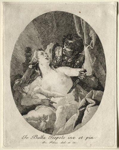 Tarquin and Lucretia by Giovanni Domenico Tiepolo