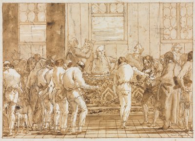 The Trial, 1790s by Giovanni Domenico Tiepolo