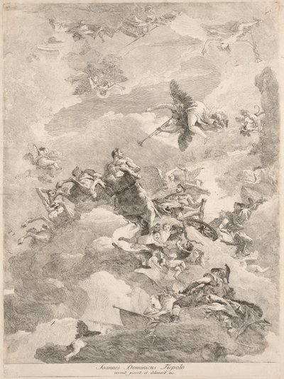 The Triumph of Hercules by Giovanni Domenico Tiepolo after Giovanni Battista Tiepolo
