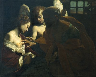 Saint Peter Healing Saint Agatha by Giovanni Lanfranco