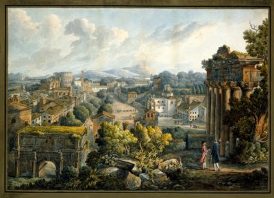 View of the Roman Forum by Giovanni Volpato