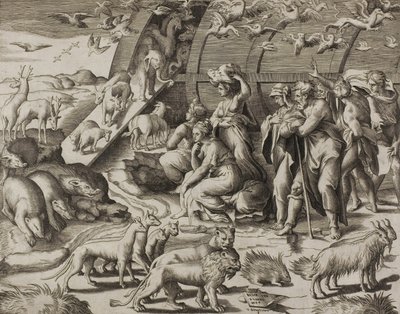 Descent from the Ark by Giulio Bonasone