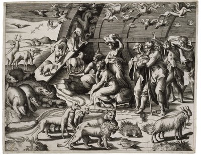 Noah Leaving the Ark, 1544 by Giulio Bonasone