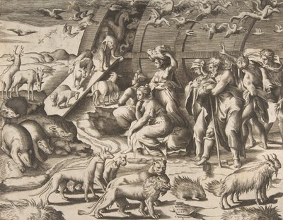 Noah Leaving the Ark, 16th century by Giulio Bonasone